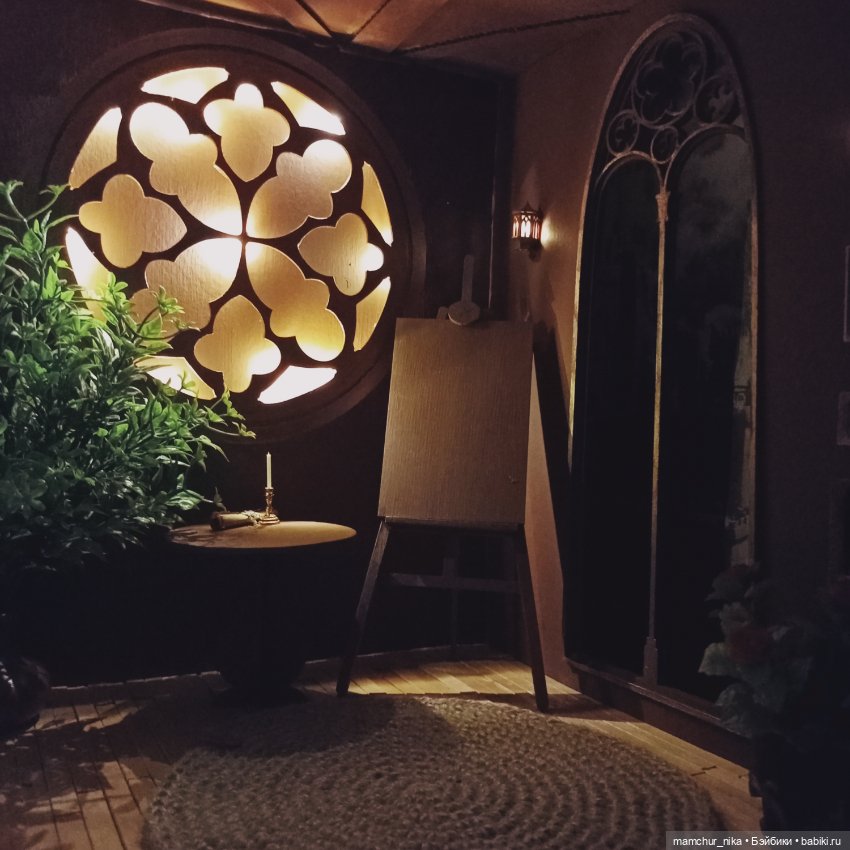 Зона с большими окнами 🏰 — Румбоксы и кукольные интерьеры: фото (фото 4)