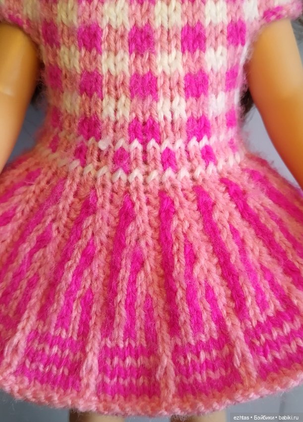 Розовое платье в клеточку (часть 1) (фото 6)