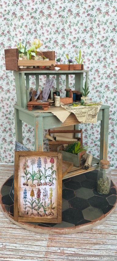 Стол мага герболога — Кукольная миниатюра своими руками: еда (фото 8)