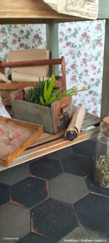 Стол мага герболога — Кукольная миниатюра своими руками: еда (фото 10)