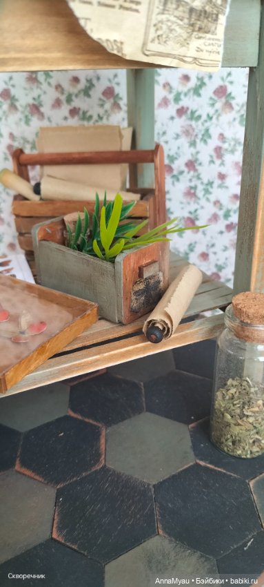 Стол мага герболога — Кукольная миниатюра своими руками: еда (фото 7)