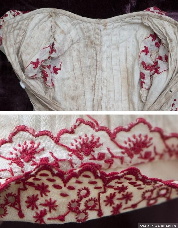 Платья для антикварных кукол с декором тесьмой, часть 2