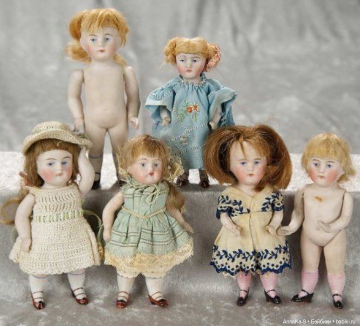 Платья для антикварных кукол с декором тесьмой, часть 2