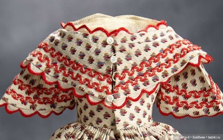 Платья для антикварных кукол с декором тесьмой, часть 2 (фото 7)