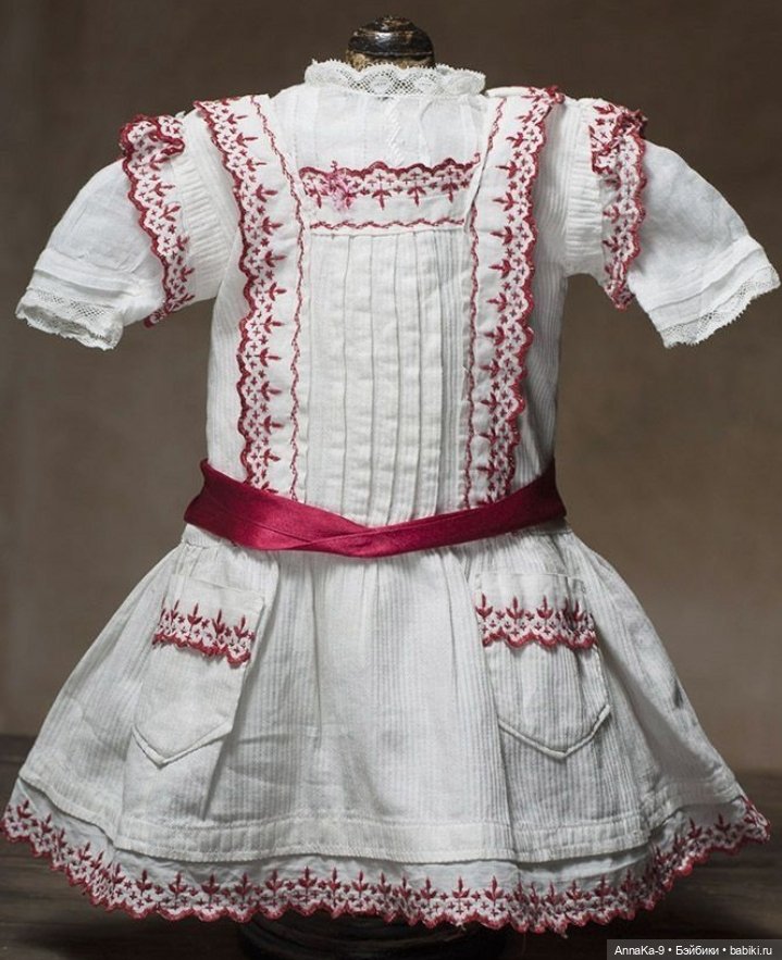 Платья для антикварных кукол с декором тесьмой, часть 2 (фото 9)