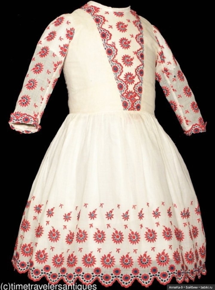 Платья для антикварных кукол с декором тесьмой, часть 2 (фото 6)