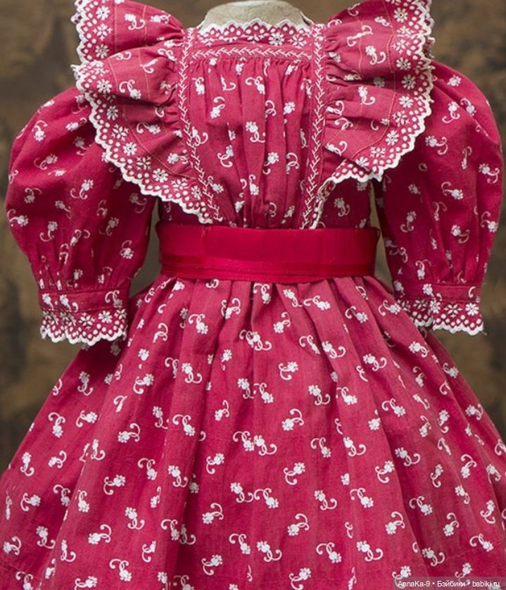 Платья для антикварных кукол с декором тесьмой, часть 2 (фото 4)
