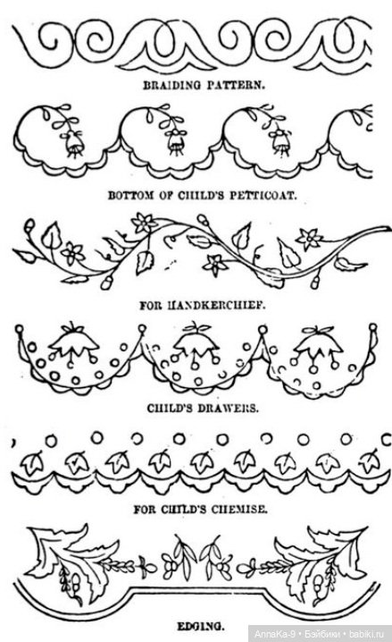 Платья для антикварных кукол с декором тесьмой, часть 2