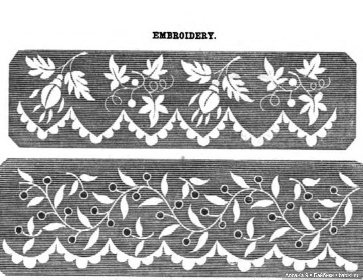 Платья для антикварных кукол с декором тесьмой, часть 2