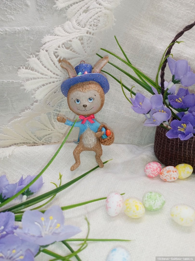 Пасхальный кролик — Лепка авторских игрушек и папье