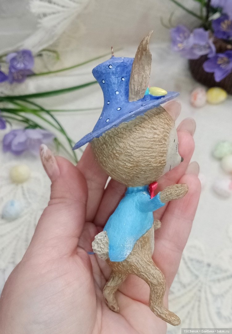 Пасхальный кролик — Лепка авторских игрушек и папье (фото 10)