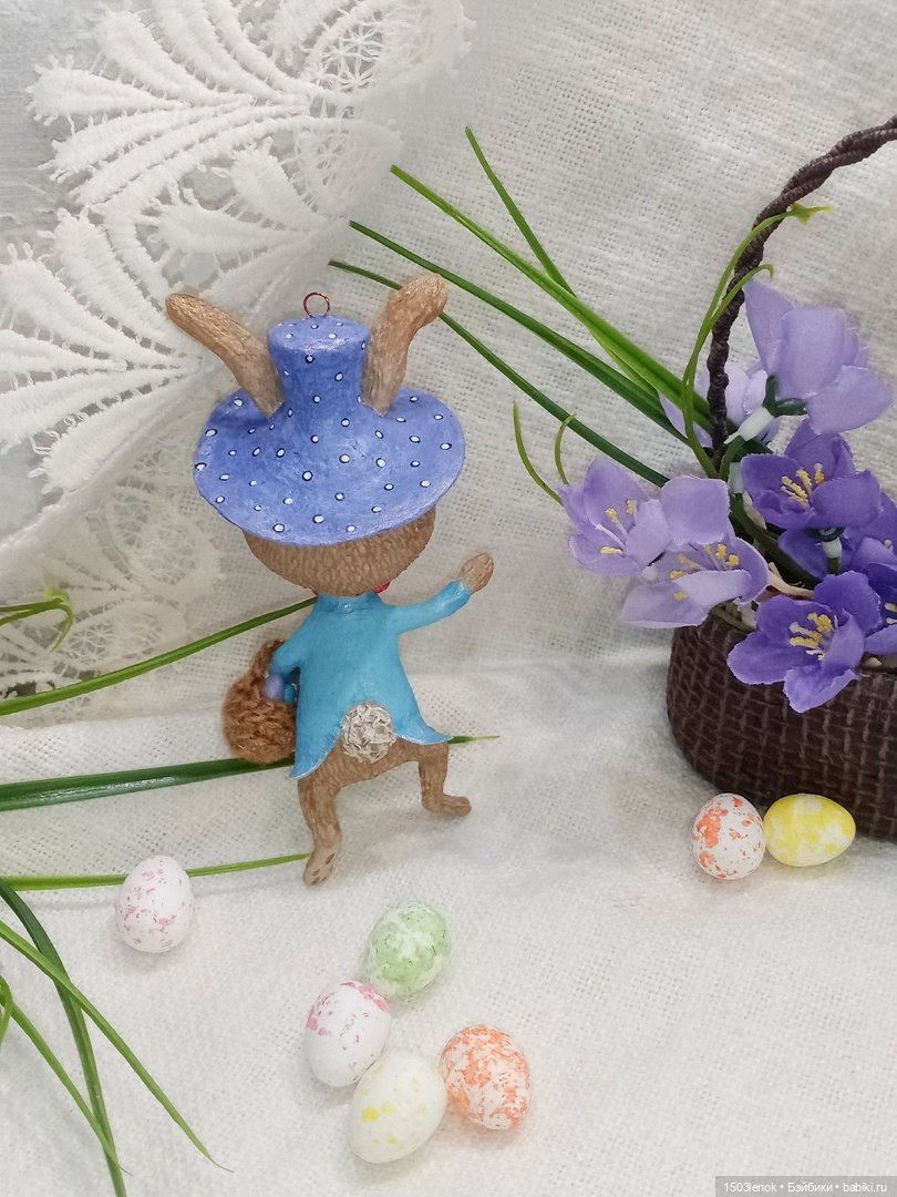 Пасхальный кролик — Лепка авторских игрушек и папье (фото 4)