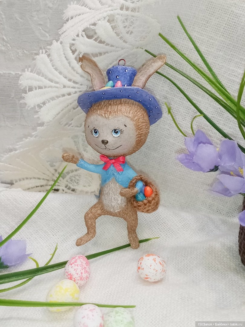Пасхальный кролик — Лепка авторских игрушек и папье (фото 3)