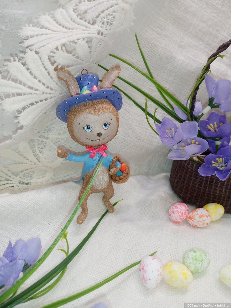Пасхальный кролик — Лепка авторских игрушек и папье (фото 2)