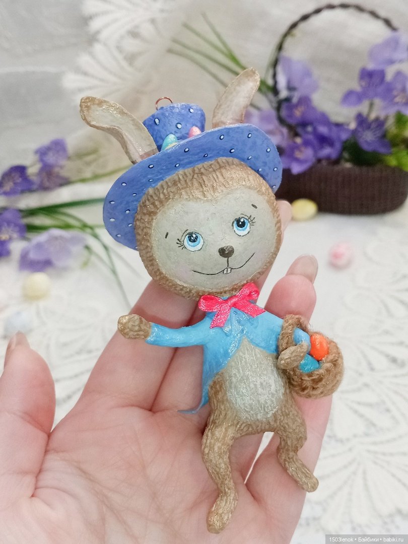 Пасхальный кролик — Лепка авторских игрушек и папье (фото 5)