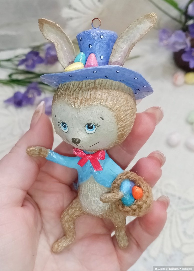 Пасхальный кролик — Лепка авторских игрушек и папье