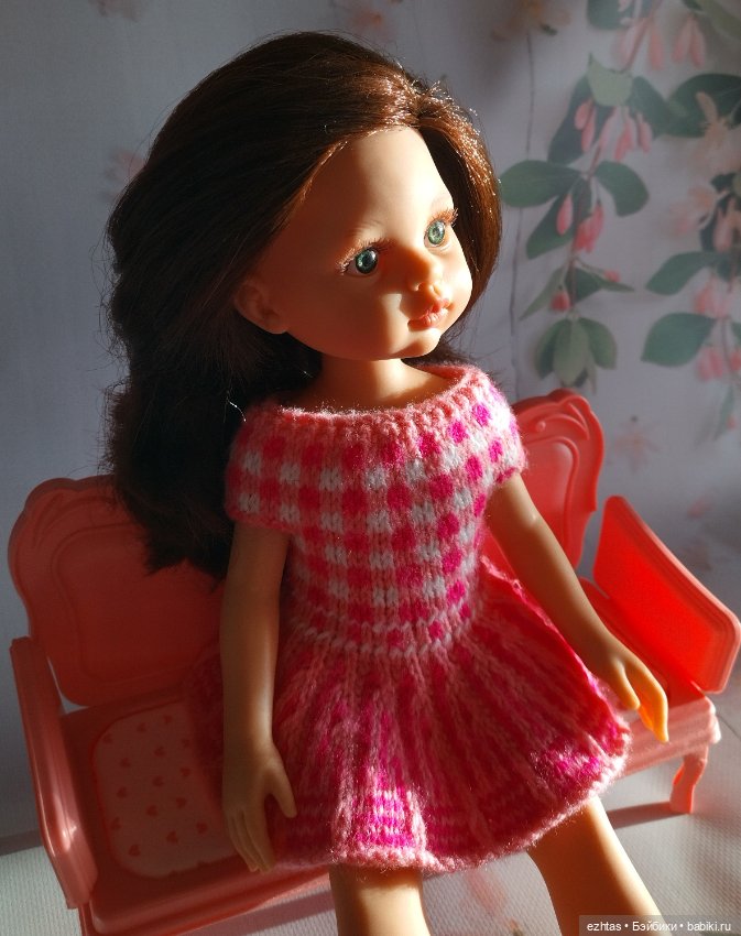 Розовое платье в клеточку (часть 2) (фото 4)