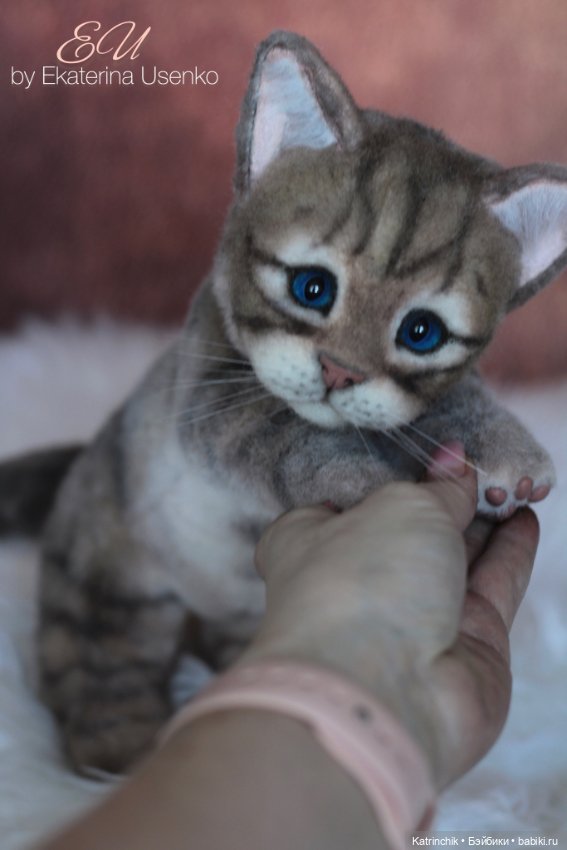 Весенний котенок — Авторские игрушки из разных материалов: синельная проволока (фото 2)