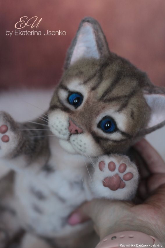 Весенний котенок — Авторские игрушки из разных материалов: синельная проволока (фото 10)
