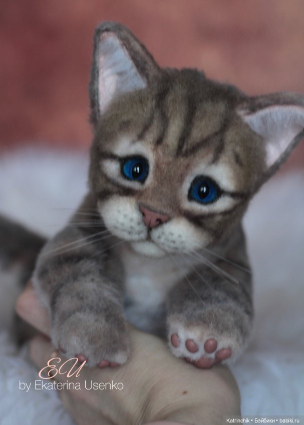 Весенний котенок — Авторские игрушки из разных материалов: синельная проволока (фото 6)