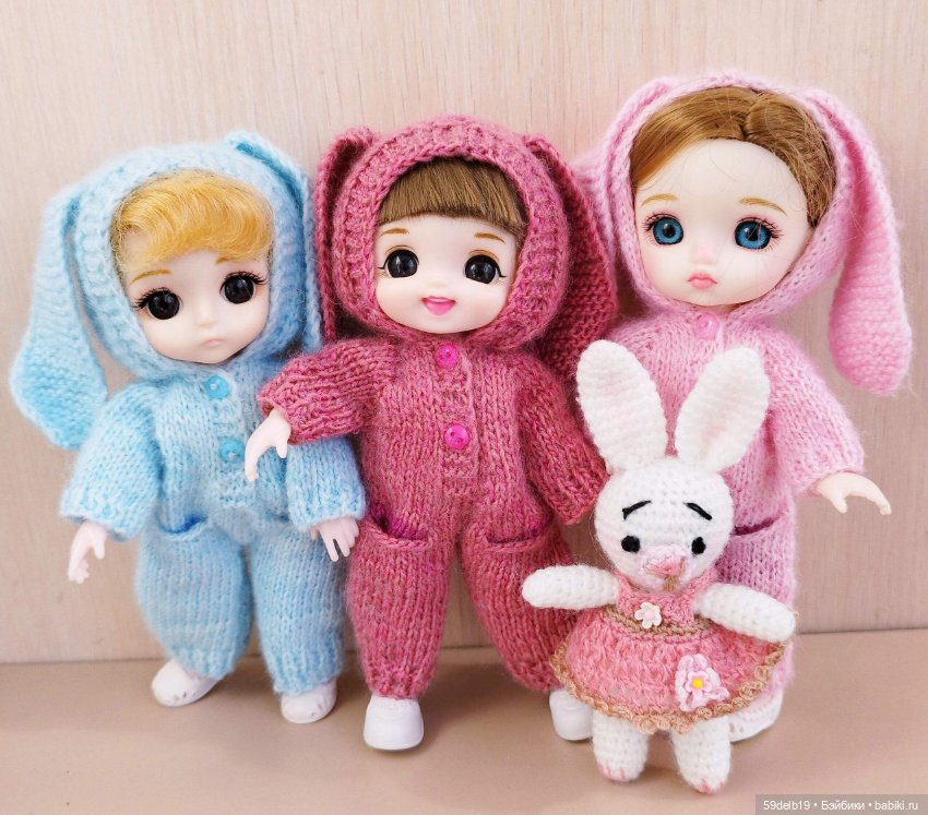 Зайки, зайчики, зайчата — Одежда и обувь для кукол своими руками: фото