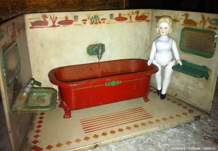 Ванная комната для антикварных mignonette