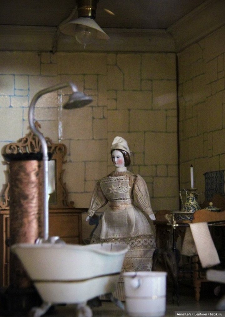 Ванная комната для антикварных mignonette