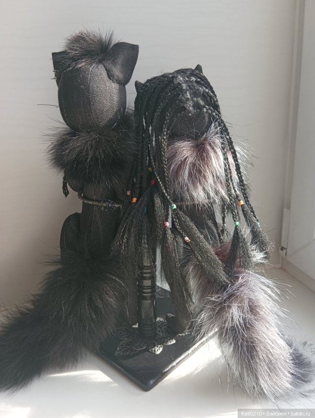 Котики-готики(джинсовые игрушки (фото 3)