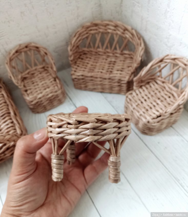 Плетёная мебель для мелких (фото 3)