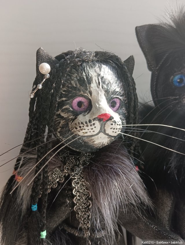 Котики-готики(джинсовые игрушки (фото 7)