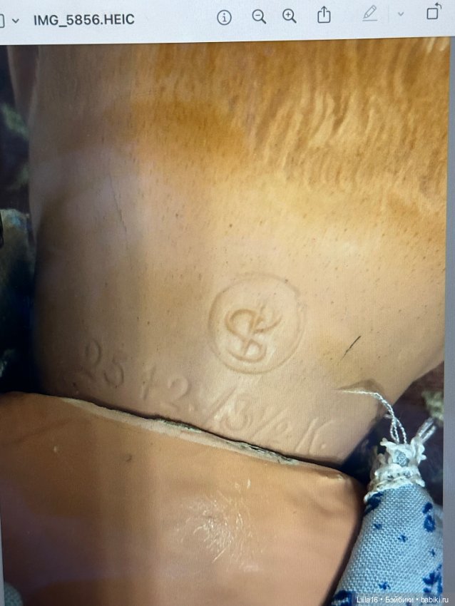 Помогите опознать куклу — Опознание антикварных кукол: поиск по клейму (фото 3)