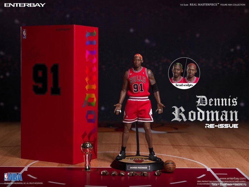 Enterbay - перевыпуск фигурка баскетболиста Денниса Родмана (фото 7)