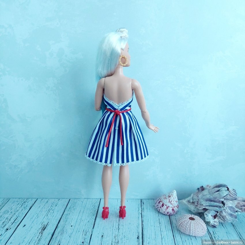 Платье для пышки, дефиле — Одежда и обувь для кукол своими руками: фото (фото 4)