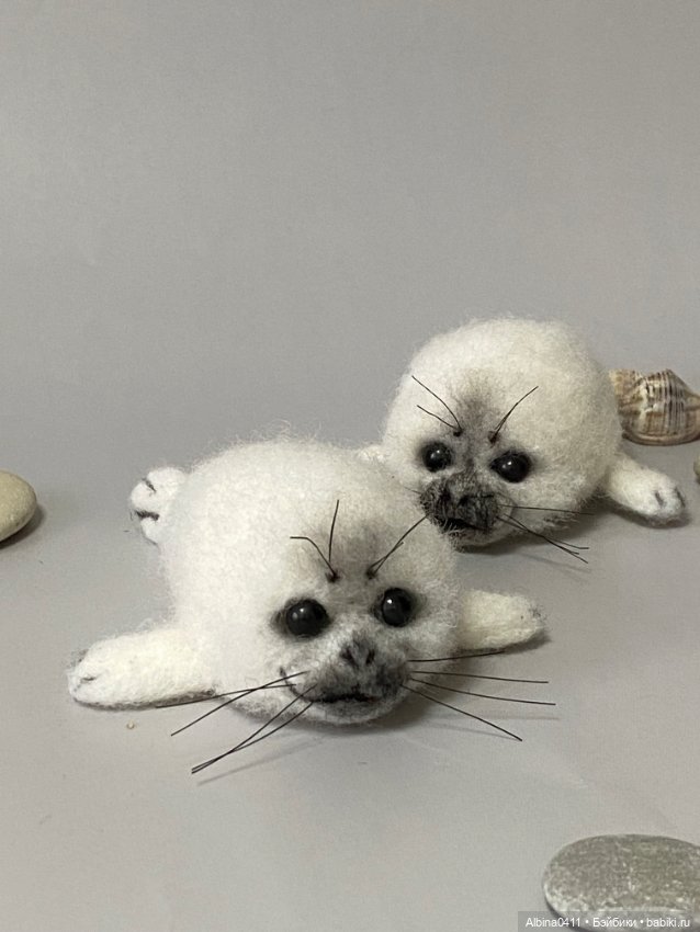 Малыши бельки — Валяные игрушки из шерсти: сухое валяние (фото 4)