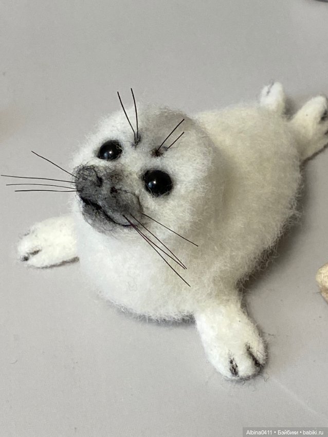 Малыши бельки — Валяные игрушки из шерсти: сухое валяние (фото 6)