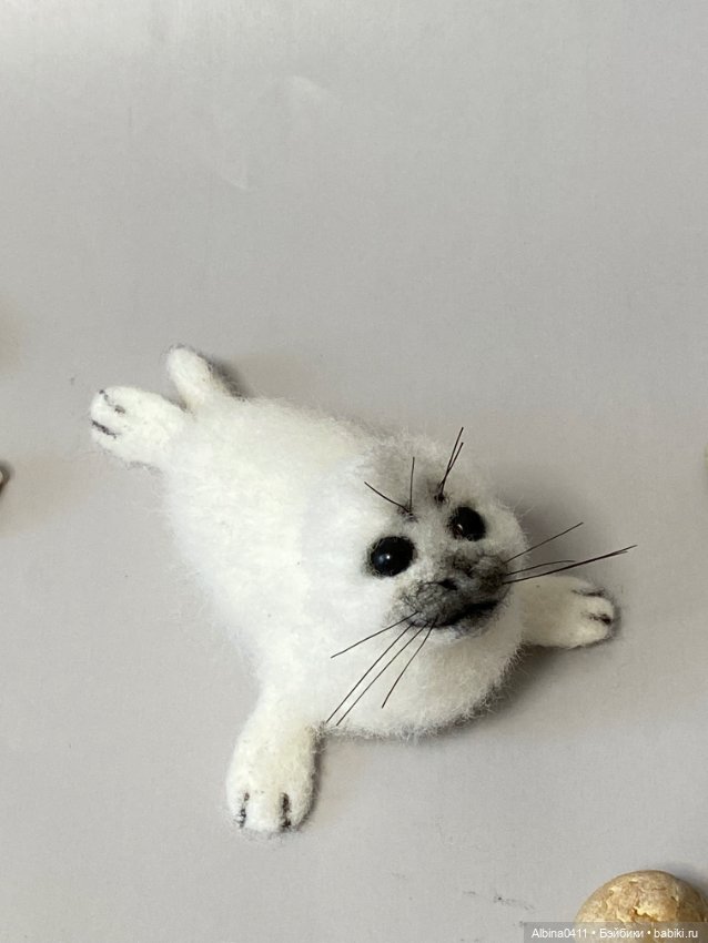 Малыши бельки — Валяные игрушки из шерсти: сухое валяние (фото 5)