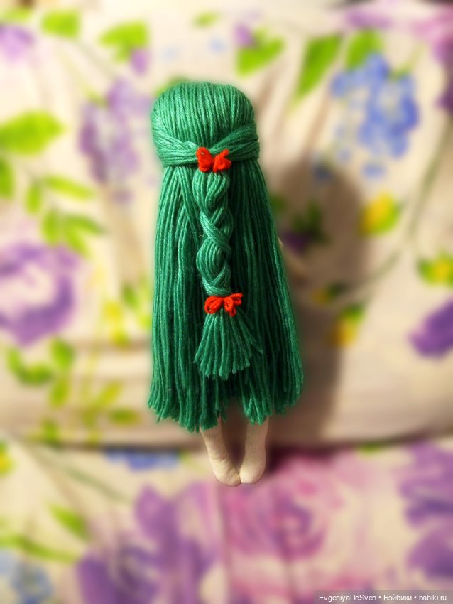 Мавка🌿🌳🍃🌷💚 — Авторские текстильные куклы: Вальдорфские (фото 3)