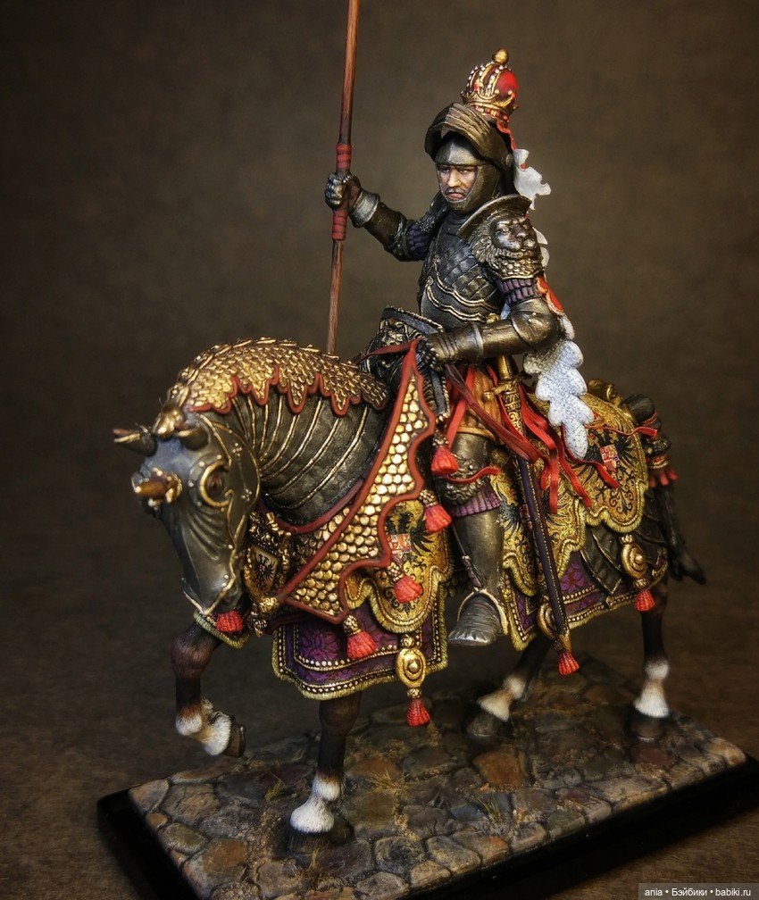 Король Карл V Габсбург — Авторские миниатюрные куклы: лепка (фото 10)