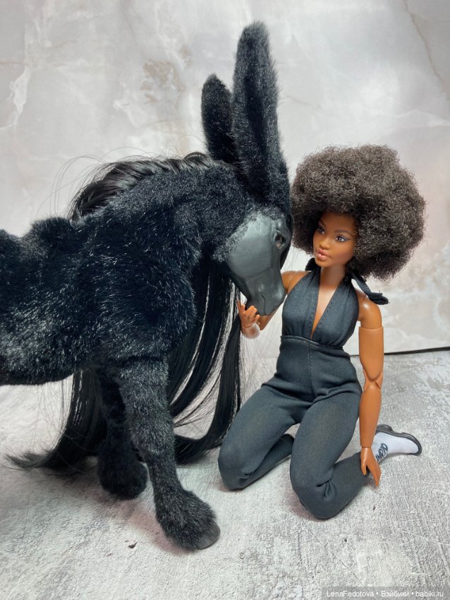 Вороной Конёк-Горбунок — Игрушки в смешанной технике (мех и глина): Арт (фото 7)