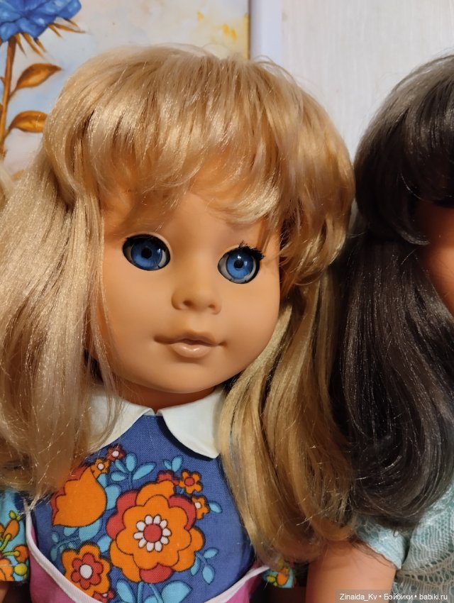 Большие куклы ГДР, куклы ГДР Раунштайн и Сонни 55 см (фото 8)
