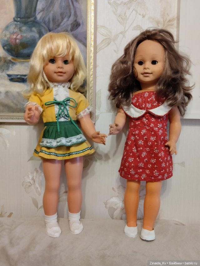 Большие куклы ГДР, куклы ГДР Раунштайн и Сонни 55 см