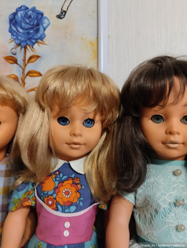 Большие куклы ГДР, куклы ГДР Раунштайн и Сонни 55 см (фото 6)