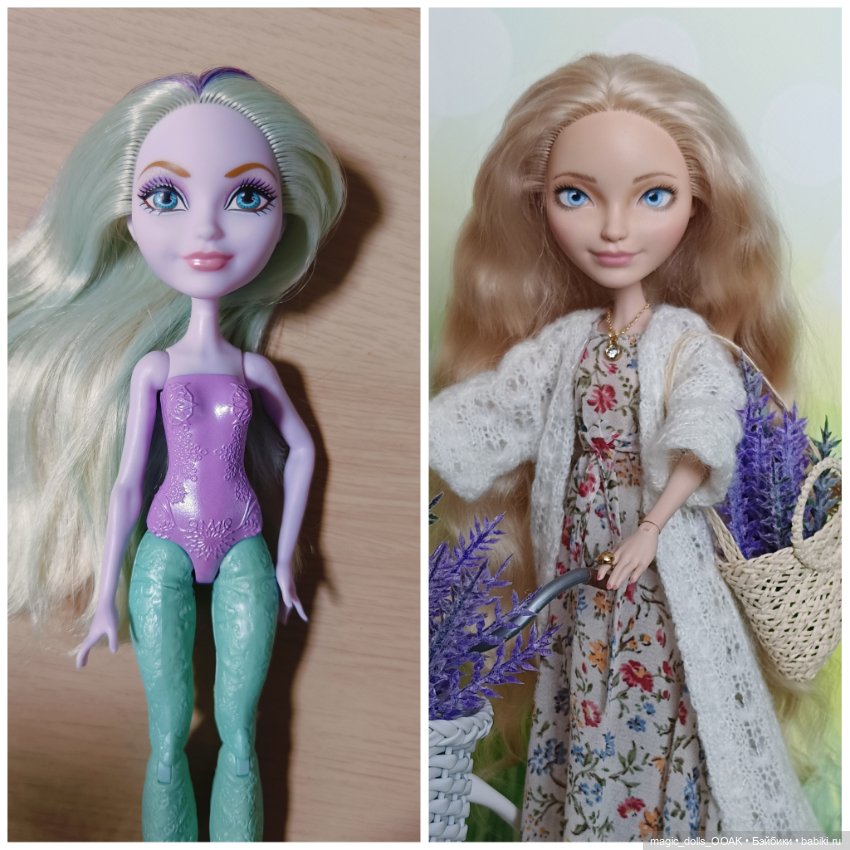 Рени Полин Флёр Клоди — ООАК Monster High и Ever After High: репейнт