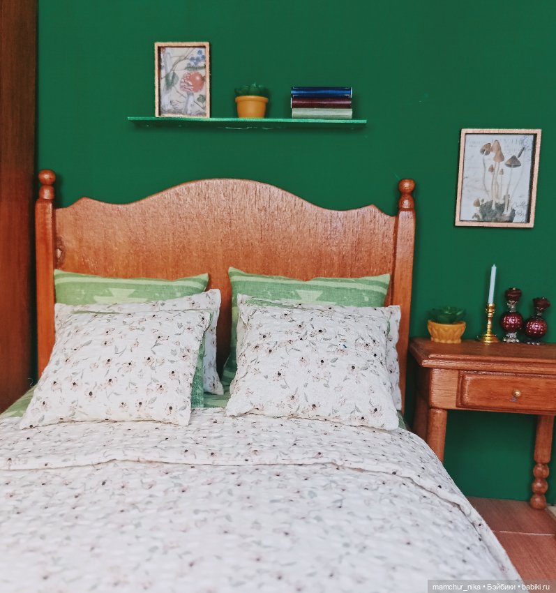 Обновление спальни 💚 — Мебель для кукол и домиков: фото