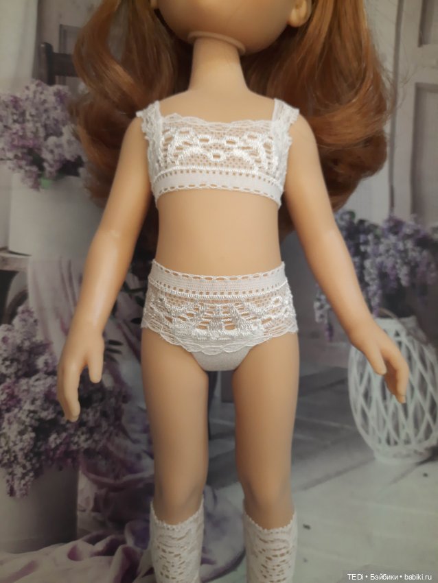 Красивое кружевное нижнее бельё для кукол (фото 4)