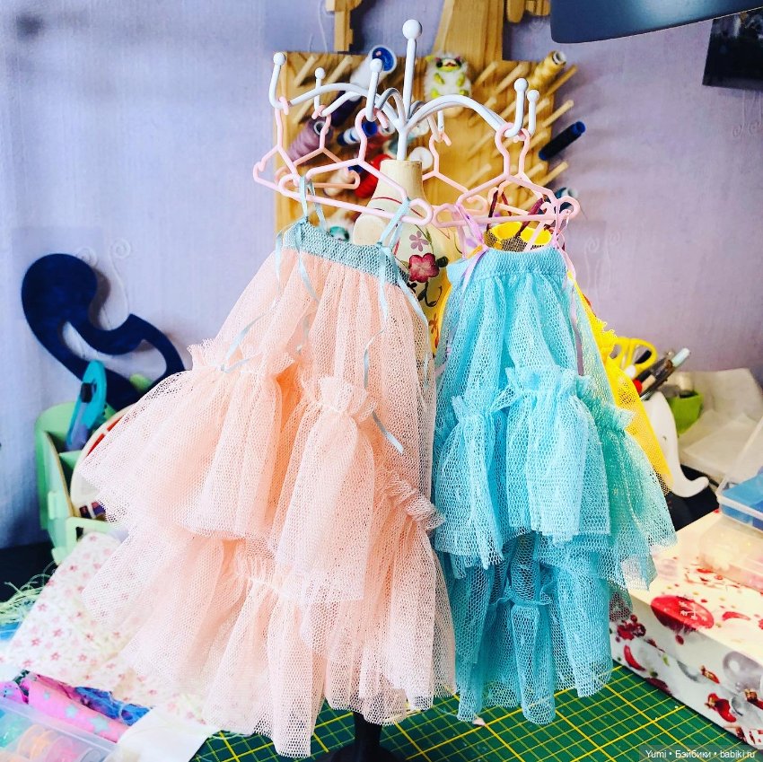 Фатиновые сарафаны для GlaceDolls