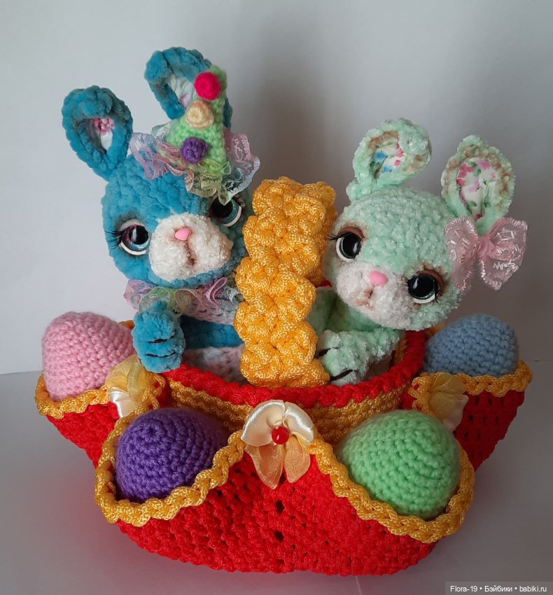 Пасхальная Корзиночка — Вязаные игрушки и амигуруми: крючком (фото 2)