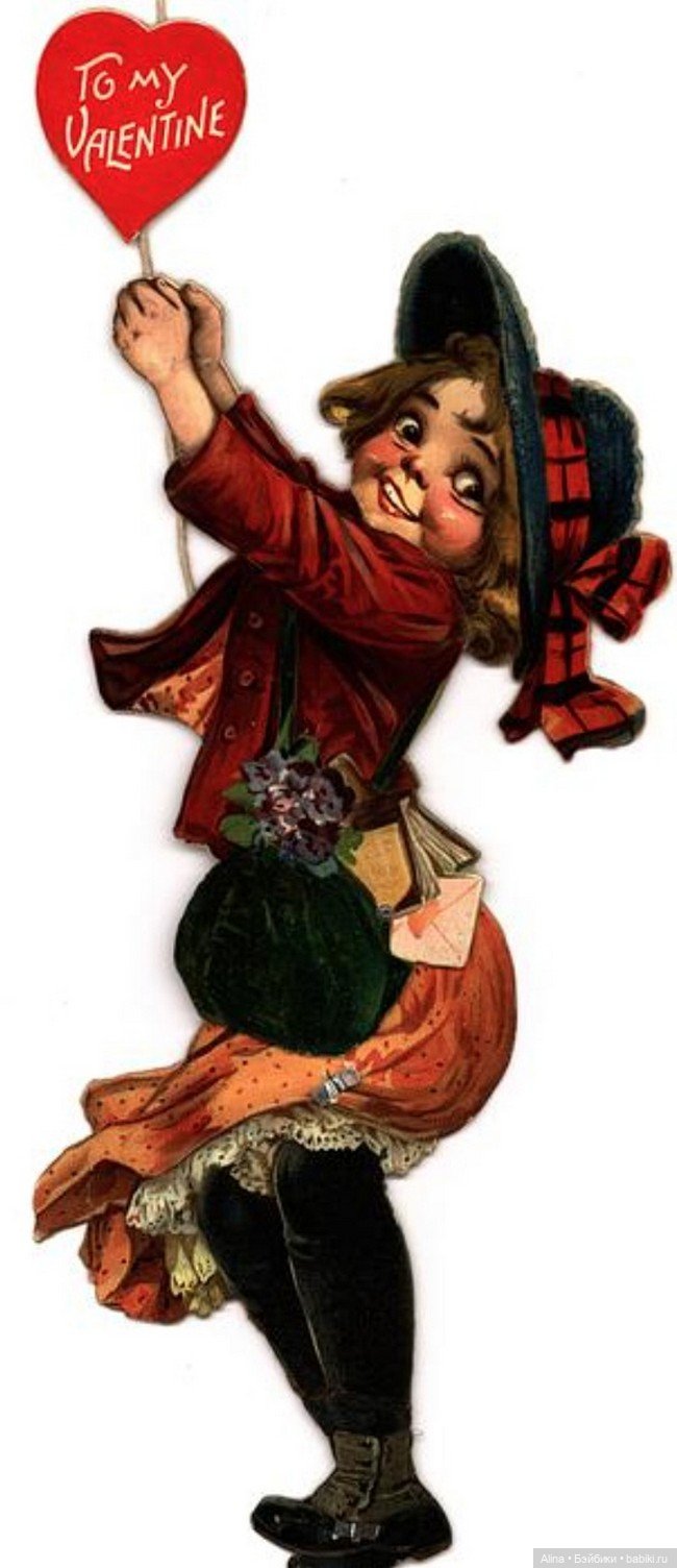Старинные подвижные фигурки-валентинки американской художницы Френсис Брандаж (фото 6)