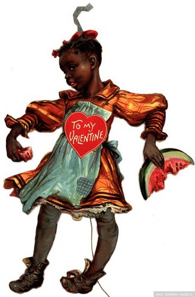 Старинные подвижные фигурки-валентинки американской художницы Френсис Брандаж (фото 5)