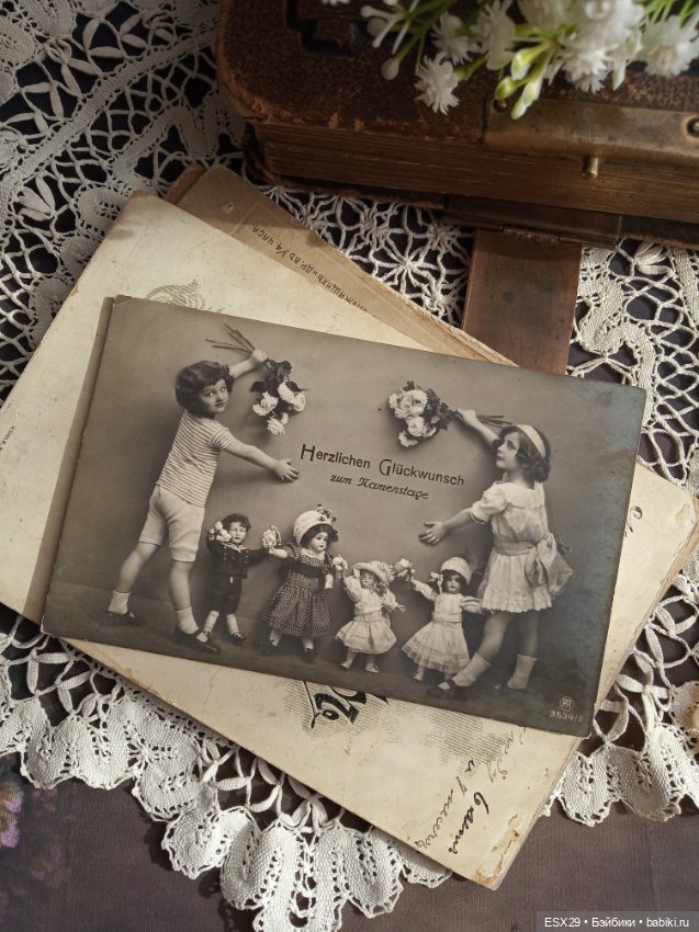 Куклы на старинных фотографиях